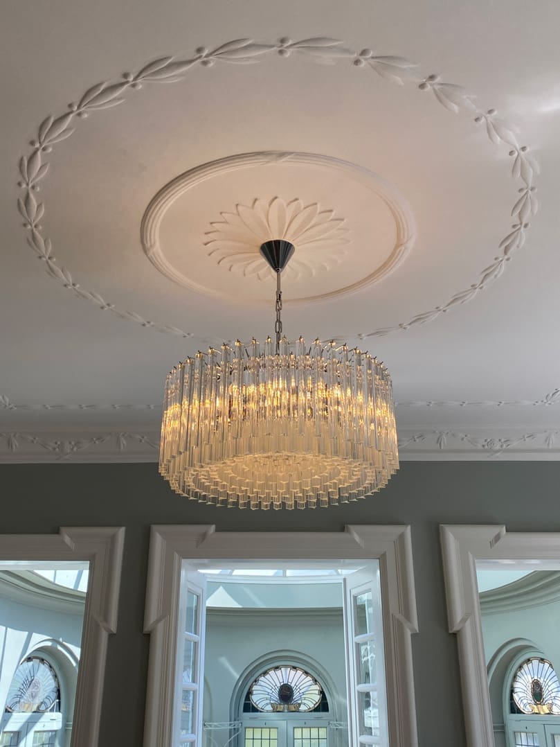 murano chandelier 265 transparent prisms