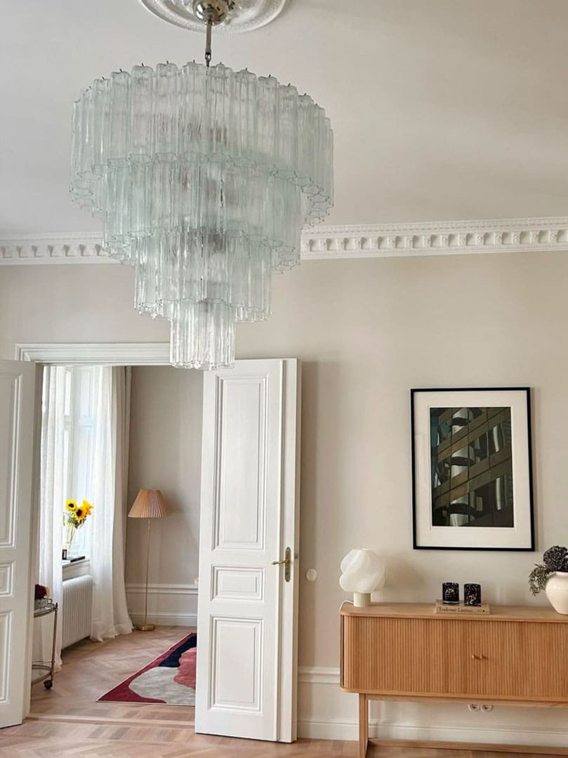 Murano Chandelier - 78 tubes - Transparent