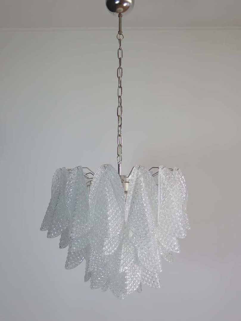Murano chandelier - 41 Rondini - Granigliar - Transparent