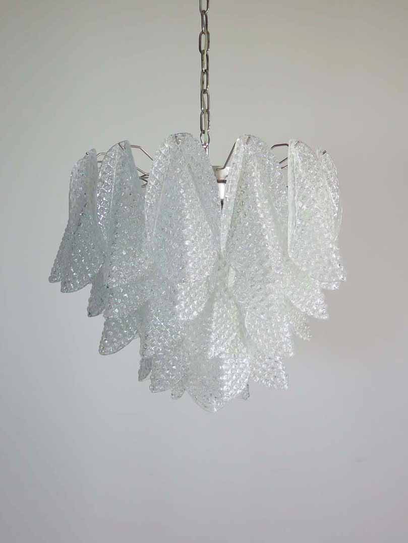 Murano chandelier - 41 Rondini - Granigliar - Transparent