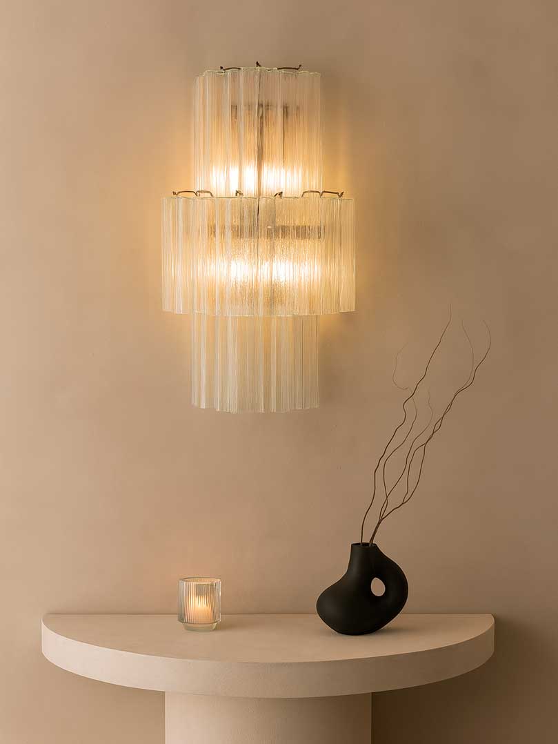 Murano - Wall light - Tube - Transparent